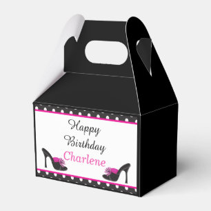 Ballotins Chaussures à talons noirs avec pois noirs