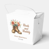 Ballotins Chaussures rustiques et douche de mariage western (Arrière)