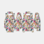 Ballotins Cheetah Floral Boho Motif d'aquarelle (Déplié)