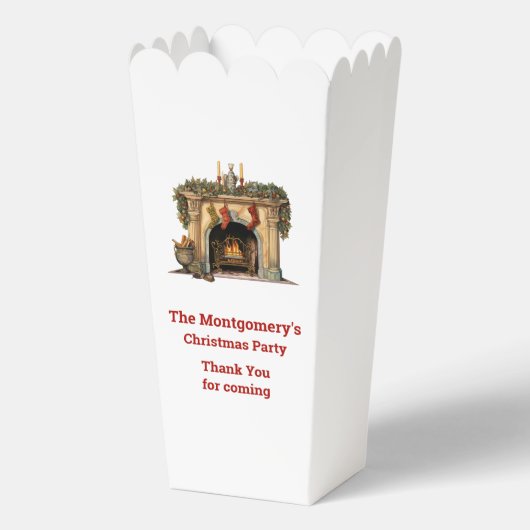 Ballotins Cheminée victorienne confortable Merci de Noël (Recto)