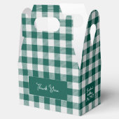 Ballotins chèque en plaid de buffle gris vert (Ouvert)