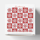 Ballotins Chèque rouge/blanc motif flocon de neige Thunder_C (Haut)