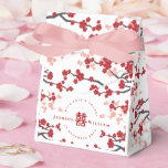 Ballotins Cherry Blossoms & Double Bonheur Mariage chinois<br><div class="desc">Fleurs De Cerisier Rouge/Blanc/Sakura Et Symbole Simple Double Bonheur, Élégant Ballotin De Mariage Chinois. Fleurs de cerisiers rouges/blancs orientaux ou fleurs de sakura avec double symbole de bonheur. Un design mariage asiatique élégant et romantique, moderne et classe. Les cerisiers fleurissent au printemps et symbolisent de nouveaux débuts, l'amour et l'amour...</div>