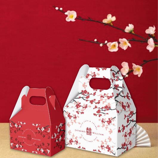 Ballotins Cherry Blossoms & Double Bonheur Mariage chinois