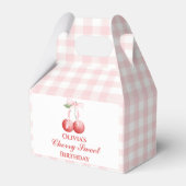 Ballotins Cherry Sweet anniversaire Pink Bow En vichy (Verso)