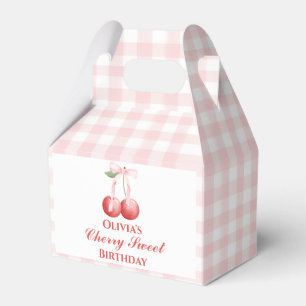 Ballotins Cherry Sweet anniversaire Pink Bow En vichy