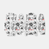 Ballotins Cheshire Chat classique alice au merveilleux fou (Déplié)