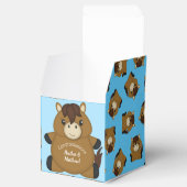 Ballotins Cheval Baby shower bleu (Ouvert)
