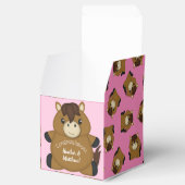 Ballotins Cheval Baby shower fille rose (Ouvert)