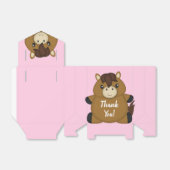 Ballotins Cheval Baby shower fille rose (Déplié)