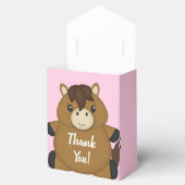 Ballotins Cheval Baby shower fille rose (Ouvert)