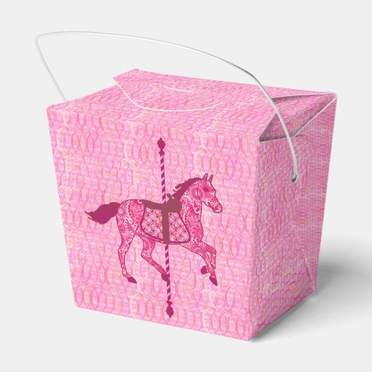 Ballotins Cheval de carrousel - Fuchsia rose (Arrière)