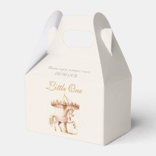 Ballotins Cheval de carrousel rose vintage aquarelle Baby Sh