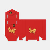 Ballotins Cheval doré rouge Découpe Nouvel An chinois 2026 T (Déplié)