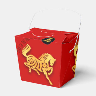 Ballotins Cheval doré rouge Nouvel An chinois 2026 TO