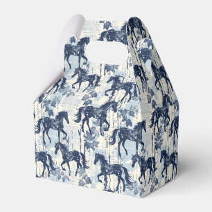 Ballotins Chevaux de Toile Bleu Foncé Répétant