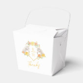 Ballotins Chevaux gris et roses jaunes monogramme merci (Verso)