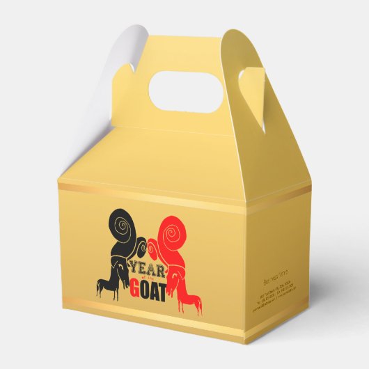 Ballotins Chèvre à double âge chinois année Zodiac Ballotin (Arrière)