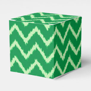 Ballotins Chevrons Ikat - pin et vert clair