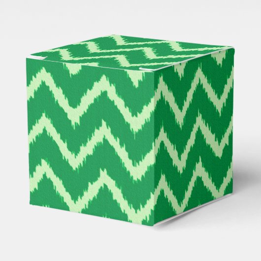 Ballotins Chevrons Ikat - pin et vert clair (Verso)