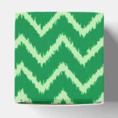 Ballotins Chevrons Ikat - pin et vert clair (Haut)
