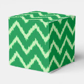 Ballotins Chevrons Ikat - pin et vert clair (Arrière)