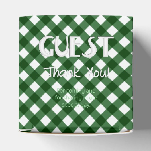 Ballotins Chex 16-NOËL BALLOTIN-VERT, boîte cardiaque carrée (Haut)