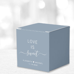 Ballotins Chic Amour Est Douce Bleu Poussiéreux Mariage