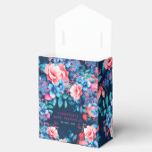 Ballotins Chic Aquarelle Floral 60e Anniversaire Marine (Ouvert)