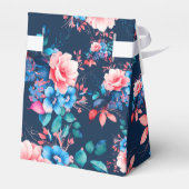 Ballotins Chic Aquarelle Floral 60e Anniversaire Marine (Arrière)