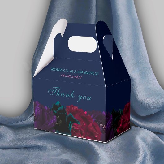 Ballotins Chic bijou fleurs bleu mariage