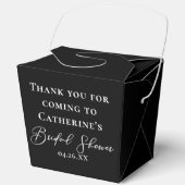 Ballotins Chic Black Bridal Shower Personalized Fortune (Recto)