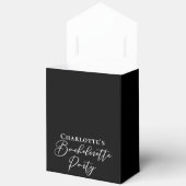 Ballotins Chic Black White Customized Bachelorette Party (Ouvrir)