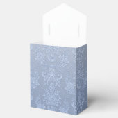 Ballotins Chic Bleu Fleur Mariage damassé Favoriser Boîte Ca (Ouvert)