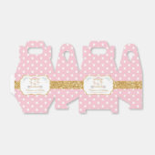 Ballotins Chic Blush Floral Carousel 1er Anniversaire Merci (Déplié)