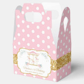 Ballotins Chic Blush Floral Carousel 1er Anniversaire Merci (Ouvert)