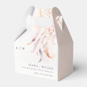 Ballotins Chic Boho Feather Dreamcatcher Watercolor Mariage (Arrière)