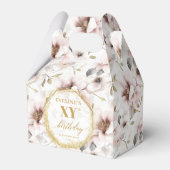 Ballotins Chic boho rose pâle aquarelle ballotin d'anniversa (Verso)