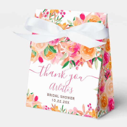 Ballotins Chic Bold chute d'eau fleurie douche nuptiale (Verso)