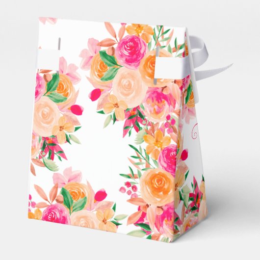 Ballotins Chic Bold chute d'eau fleurie douche nuptiale (Arrière)