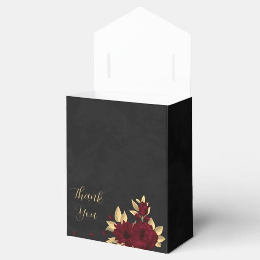 Ballotins Chic bordeaux et or noir mariage (Ouvert)