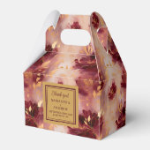 Ballotins Chic Bourgogne Blush Gold Boho Wedding Favoriser B (Arrière)