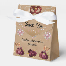 Chic Burgundy English Roses Quinceañera Masquerade