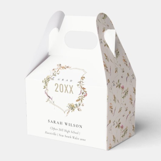 Ballotins Chic Dusky Rose Blush Fleur sauvage Crest Graduati (Verso)