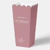 Ballotins Chic Dusty PInk Couple Monogram Popcorn (Recto)