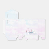 Ballotins Chic Élégant Cloud Nine Baby Shower Rose Bleu (Déplié)