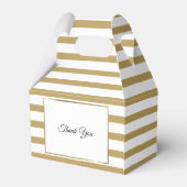 Ballotins Chic Elegant Gold Stripe First Holy Communion (Arrière)