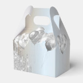 Ballotins Chic Élégant Parties scintillant Argent Lecteurs B (Arrière)