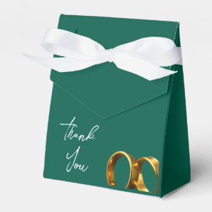 Ballotins Chic Emerald Green Gold Rings Mariage
