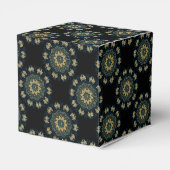 Ballotins Chic Gold & Green Asian Style Cube (Arrière)